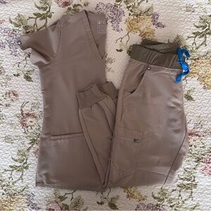 Figs Scrub Set in Sandstone XS Small Petite